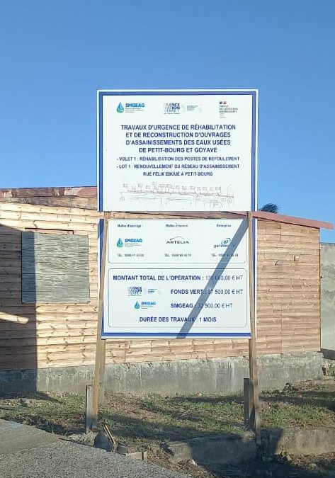 Renouvellement Réseaux Eaux Usées Félix Eboué Petit-Bourg
