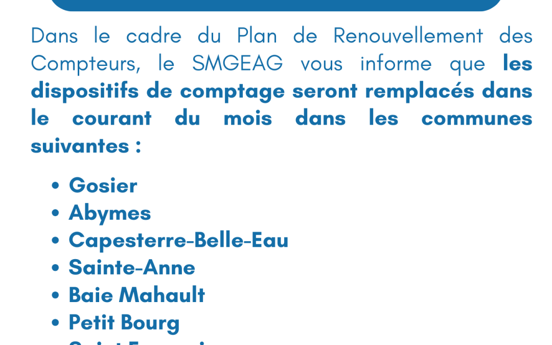 Campagne du mois de février de renouvellement des compteurs