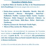 Communiqué :  Travaux de raccordement du surpresseur de Cavanière à Sainte-Anne