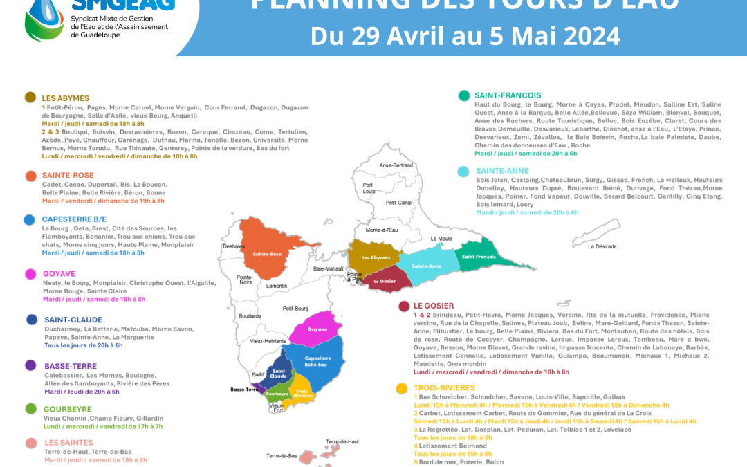 NOUVEAU ! Carte des tours d’eau : toutes les informations sur un seul support