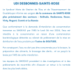 Communiqué – Interdiction Sainte-Rose