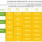 Planning des tours d’eau zones sud Basse-Terre du 13 au 19 mai 2024
