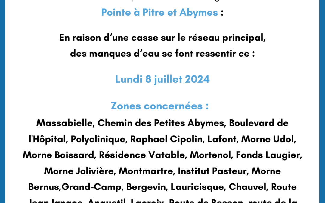 Communiqué Pointe-à-Pitre et Les Abymes