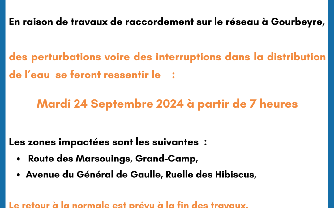 Communiqué : Gourbeyre