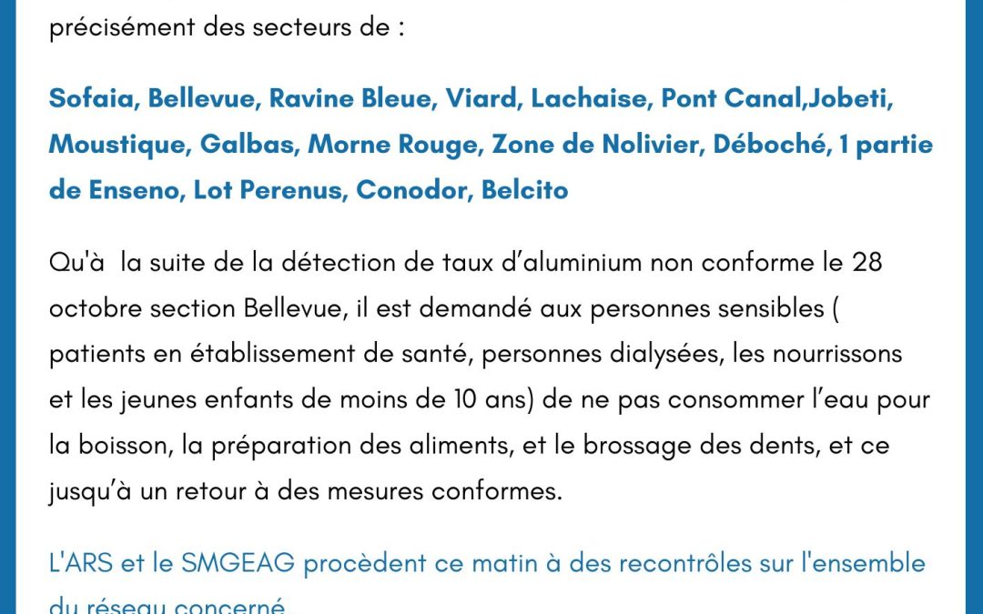 Communiqué Sainte-Rose