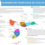 Planning des tours d’eau du 18 au 24 Novembre 2024