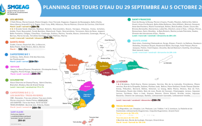 Tours d’eau du 29 septembre au 5octobre 2025