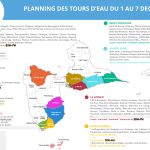 Planning des tours d’eau du 1er au 7 décembre 2025