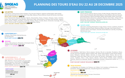 tours d&rsquo;eau du 22 au 28 décembre 2025