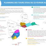 Planning des tours d&rsquo;eau du 23 février au 1er mars 2026