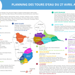 Planning des Tours d&rsquo;Eau du 27/04/26 au 03/05/26