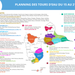 Planning des tours d&rsquo;eau du 15 au 21 juin 2026