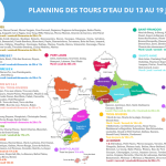 Planning des tours d&rsquo;eau du 13 au 19 juillet 2026
