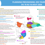 Planning prévisionnel des tours d&rsquo;eau du 10 au 16 Aout