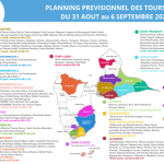 Planning des tours d&rsquo;eau du 31 août au 6 septembre 2026