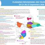 Planning des tours d’eau du 21 au 27 septembre 2026