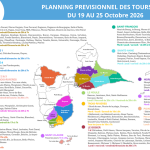 Planning des tours d&rsquo;eau du 19 au 25 octobre 2026